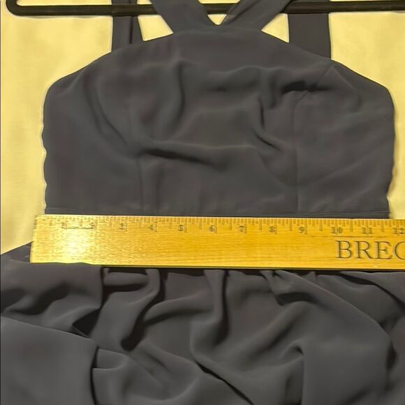 Lulu's Navy Blue Halter Maxi Sundress - Picture 7 of 9